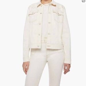 MOTHER thebuckle bunny bruiser in act natural Denim Jacket Size Medium